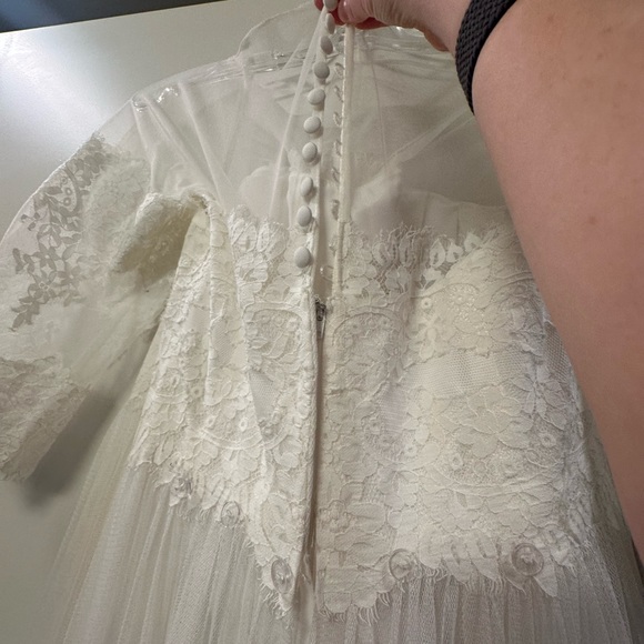 Galina dress with lace sleeves size 14 - Picture 8 of 14